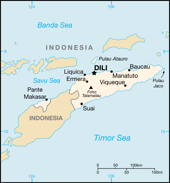 east timor map